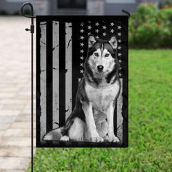 husky independence day us flag garden house flag