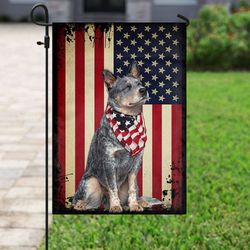 heeler independence day us flag garden house flag