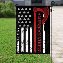 viking independence day us flag garden house flag