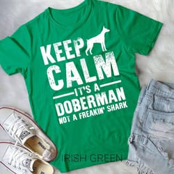 funny doberman art men women doberman pinscher dog walker t-shirt unisex t-shirt