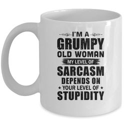 i'm a grumpy old woman old lady gift for grandma mom mug