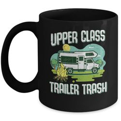 upper class trailer trash dad mom grandpa grandma camping mug