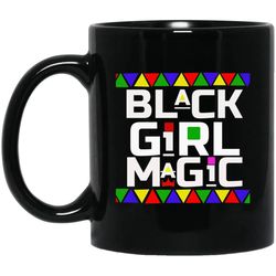black girl magic mug melanin poppin women african coffee cup design