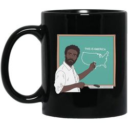 this is america pro black african american pride mug afro coffee cup