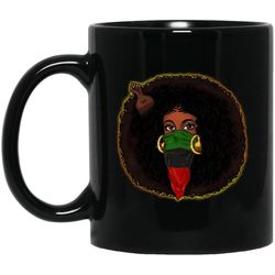black girl magic coffee mug african melanin pride afro girl cup design