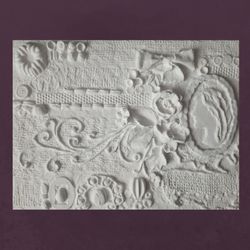 shabby chic wall decor decorative panel in vintage style mixed media collage wall sculpture art ready to hang