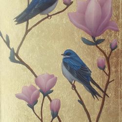bird painting "Swallows"