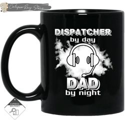 dispatcher by day dad by night mugs,custom coffee mugs, personalised gifts