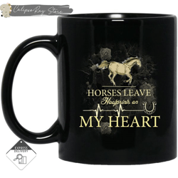 horses leave hoofprints on my heart mugs 1,custom coffee mugs, personalised gifts