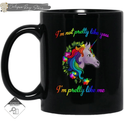 i'm pretty like me unicorn mugs,custom coffee mugs, personalised gifts