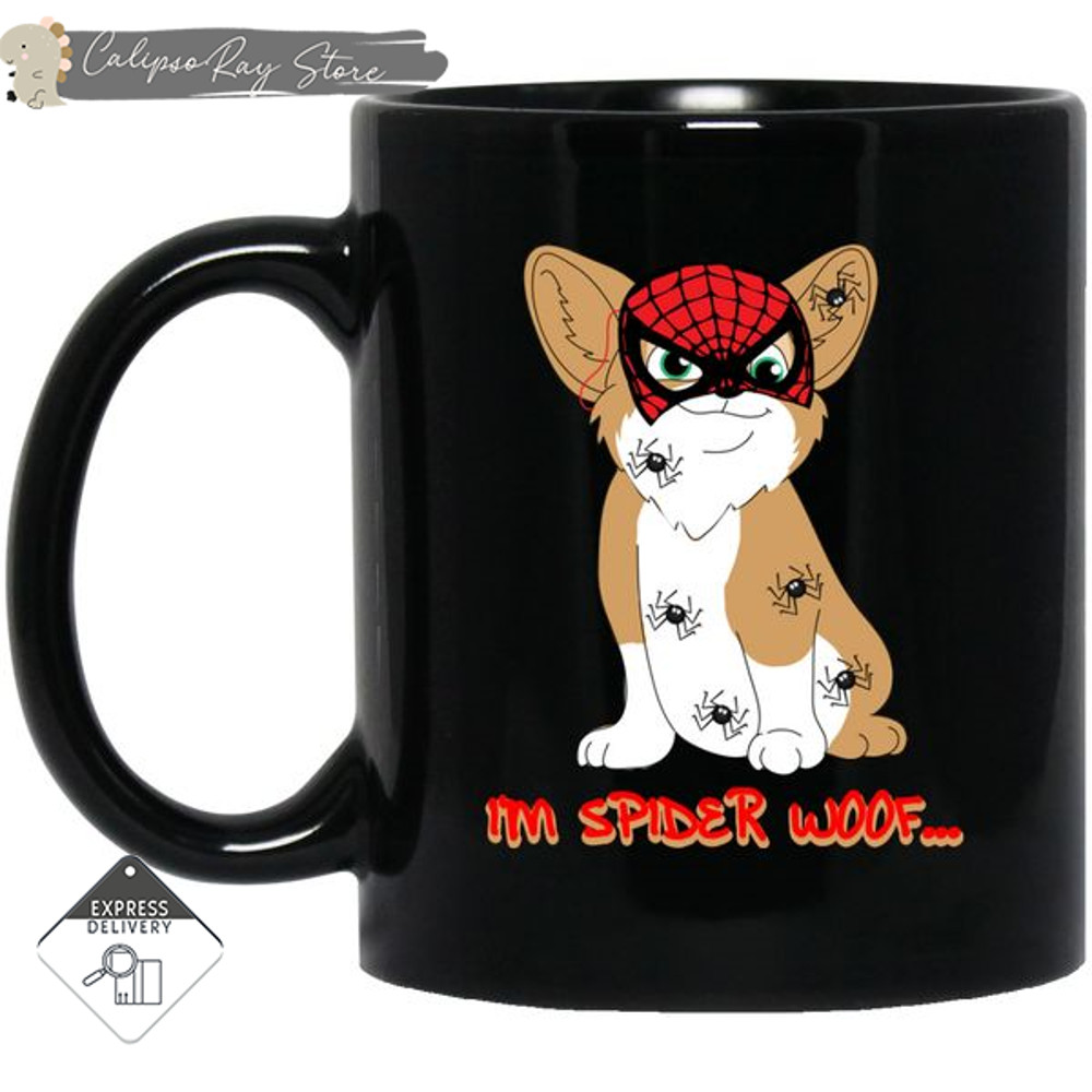 I'm Spider Woof Corgi Mugs.jpg