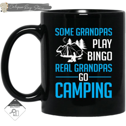 real grandpas go camping mugs,custom coffee mugs, personalised gifts
