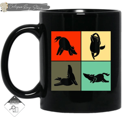 yoga retro horse mugs,custom coffee mugs, personalised gifts