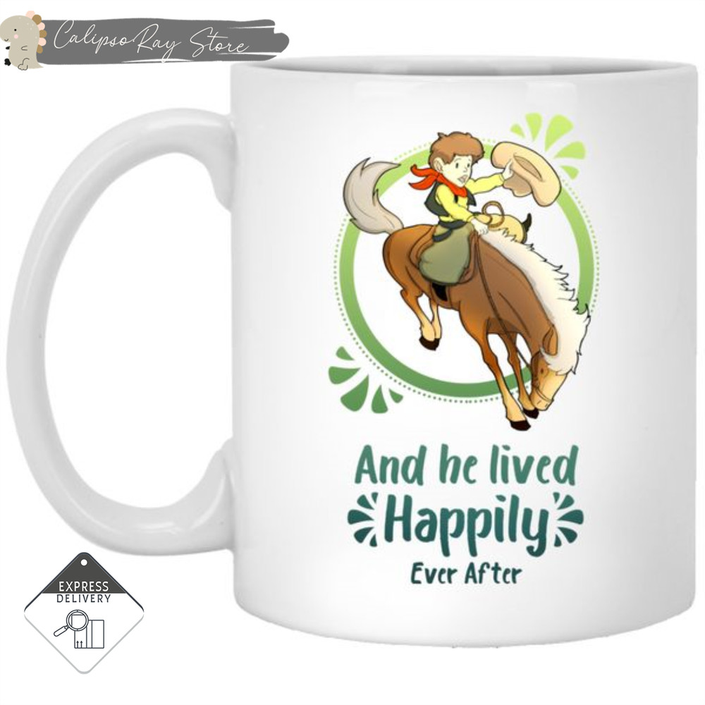 Cowboy Children - Horse And He Lived Happily Ever After Mugs.jpg