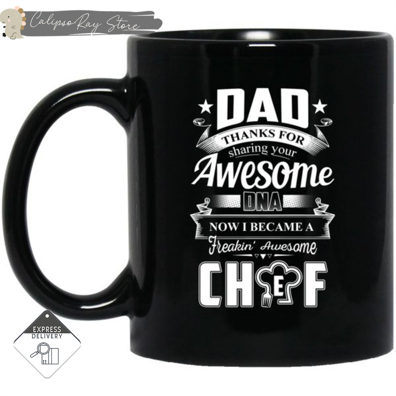 Dad Thanks For Sharing Your DNA Chef Mugs.jpg