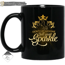 don't let anyone dull your sparkle unicorn mugs, custom coffee mugs, personalised gifts