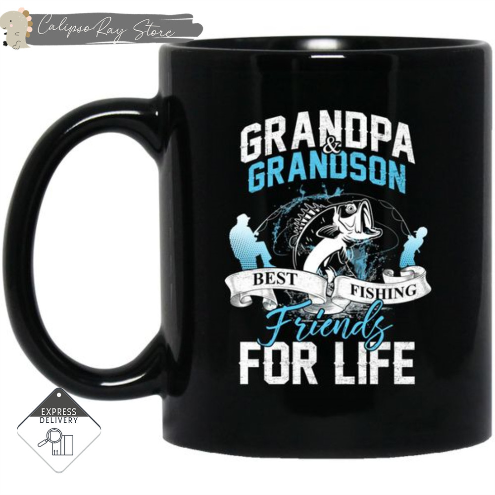 Grandpa & Grandson Best Fishing Friends Mugs.jpg