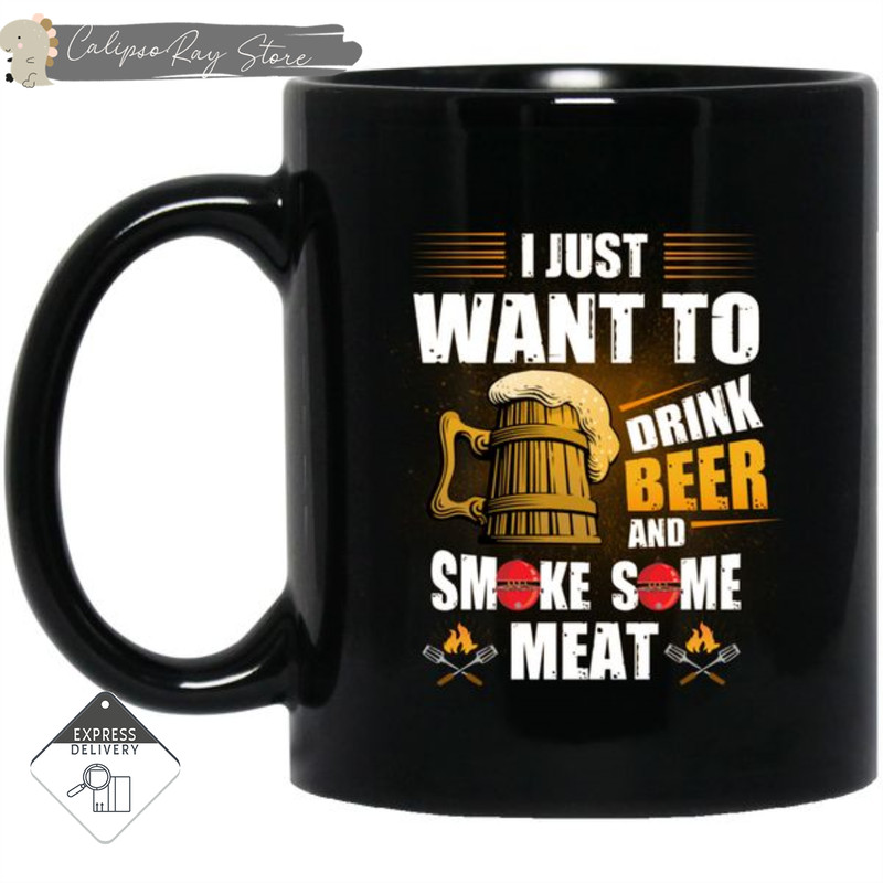 I Just Want To Drink Beer Camping Mugs.jpg