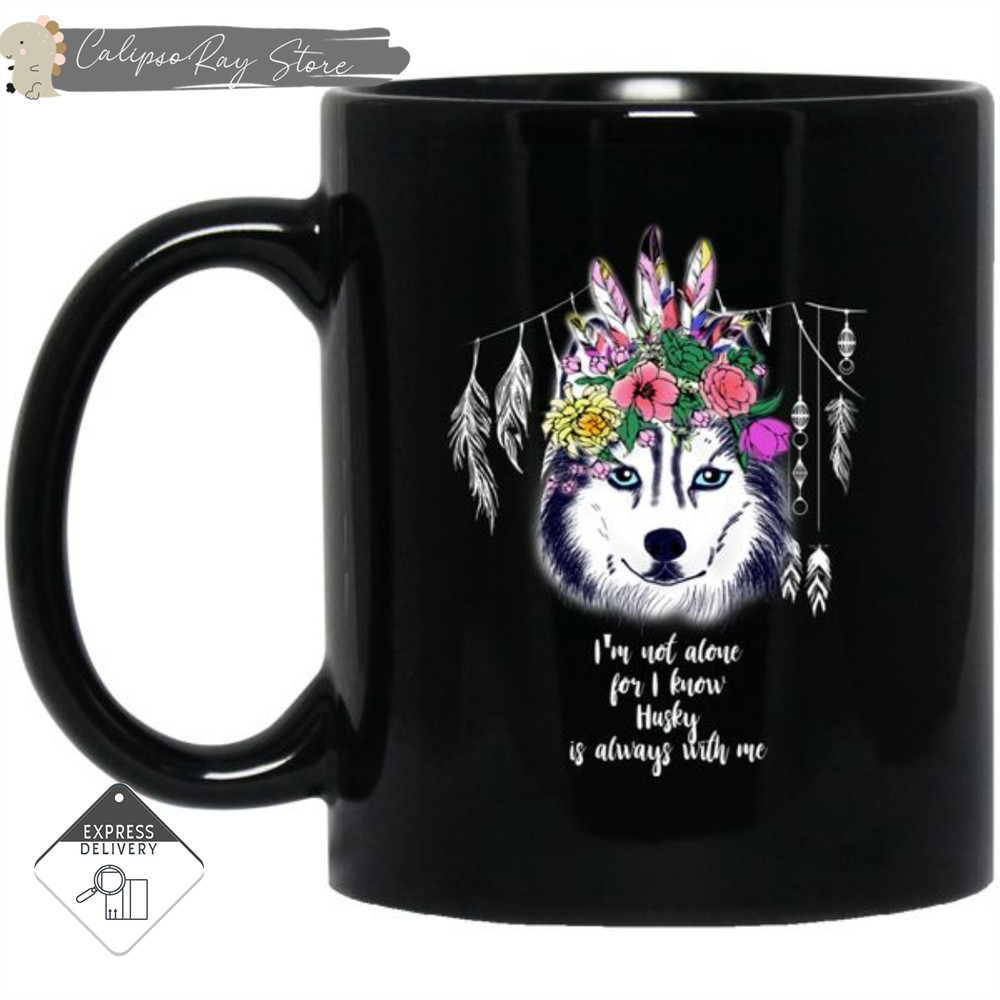 I Know Husky Is Always With Me Mugs.jpg