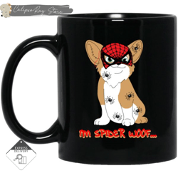 i'm spider woof corgi mugs, custom coffee mugs, personalised gifts