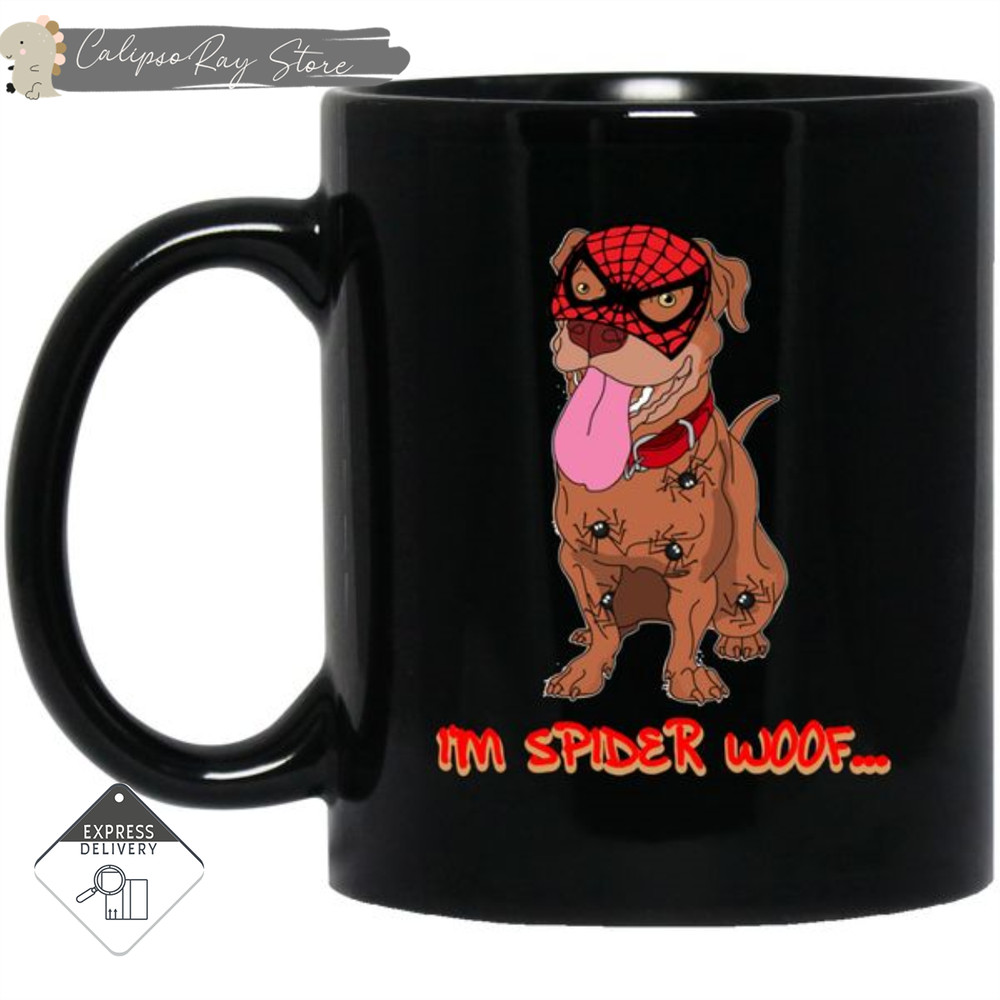 I'm Spider Woof Pitbull Mugs.jpg