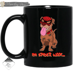 i'm spider woof pitbull mugs, custom coffee mugs, personalised gifts