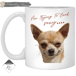 look at me chihuahua mugs, custom coffee mugs, personalised gifts