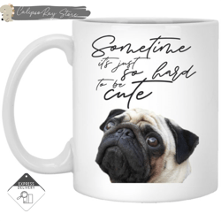 look at me pug mugs, custom coffee mugs, personalised gifts