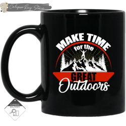 make time for the great outdoors hiking mugs, custom coffee mugs, personalised gifts