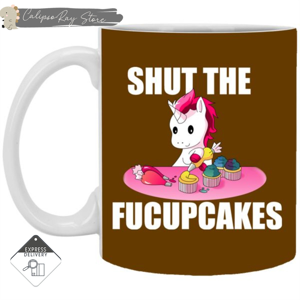 Shut The Fucupcakes Unicorn Black Mugs.jpg