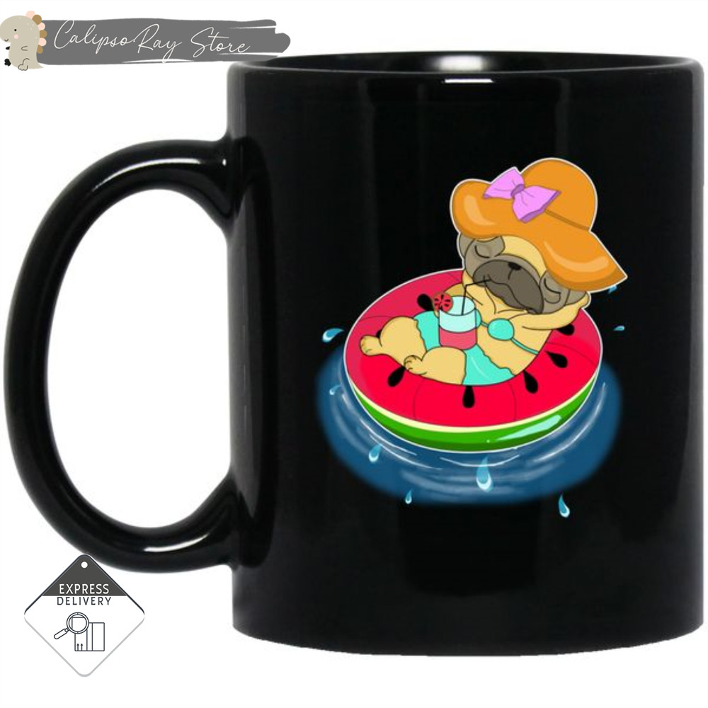 Watermelon Pool Float Beach Pattern Pug Phone Cases.jpg