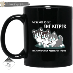 we're off to see the keeper husky mugs, custom coffee mugs, personalised gifts