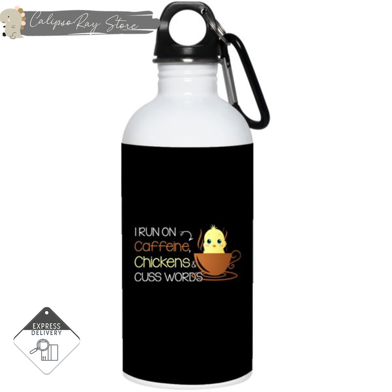 Chicken - I Run On Caffeine Mugs.jpg