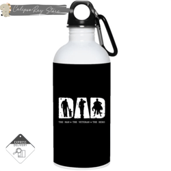 the men - the veteran - the hero 20oz stainless steel water bottles