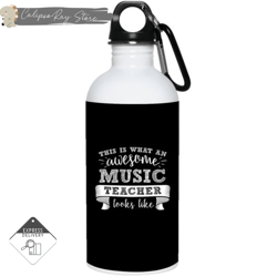this is an awesome music teacher 20oz stainless steel water bottles
