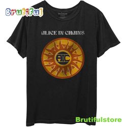 alice in chains circle sun vintage t-shirt