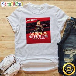 anuel aa legends never die newark tour 2023 t shirt