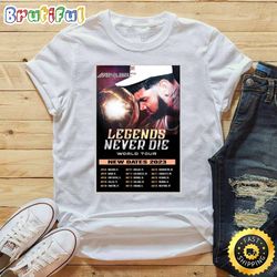 anuel aa legends never die newark tour 2023 tour list white t shirt