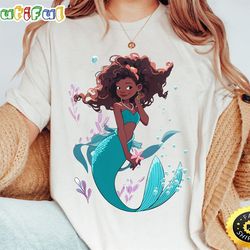 disney movie 2023 live action halle bailey little mermaid ariel shirt black ariel princess t-shirt