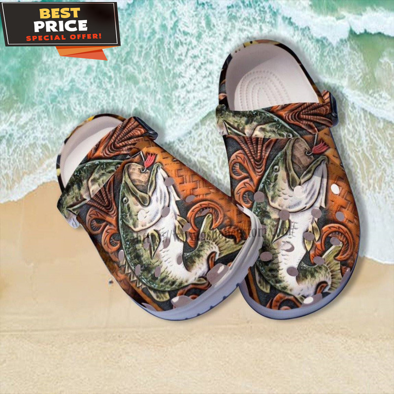 Bassfishing Vintage Wood 3D Croc Crocs Shoes Gift Grandpa - Fishing Retro Crocs Shoes Croc Clogs Customize Father Day Gift - 365crocs.jpg