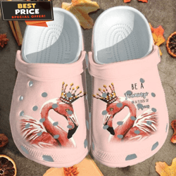 be a flamingo in a flock of pigeons crocs clogs shoes gift for girl cr- crocs