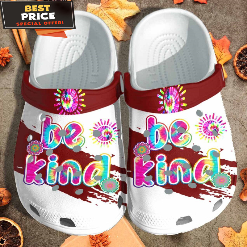Be Kind Rainbow Custom Crocs Clog Shoes - Autism Awareness Outdoor Crocs Clog Shoes Birthday Gift For Men Women - 365crocs.jpg