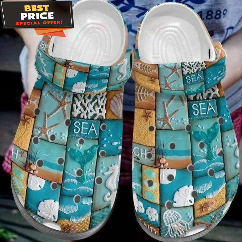 Beach Sand Beach Crocs Classic Clogs Shoes - 365crocs.jpg