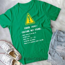 404 error costume not found nerdy geek programmer gift idea unisex t-shirt