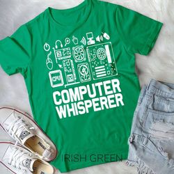 computer whisperer shirt it nerds geek unisex t-shirt