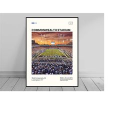 Commonwealth Stadium Print | Kentucky Wildcats Poster | NCAA Stadium Poster | Digital Oil Painting | Modern Art | Digita