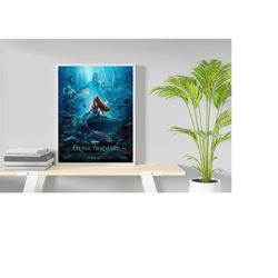 the little mermaid 2023 quality glossy posters - fanmade the little mermaid 2023 print - little mermaid movie canvas, ca