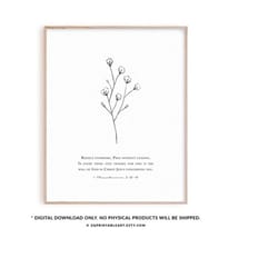 1 thessalonians 5:16-18 modern christian artwork poster, bible verse wall art, scripture art printable, rejoice always