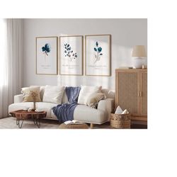 bible verse wall art | watercolour floral prints | grace print set of 3 | christian gifts | a2 large poster