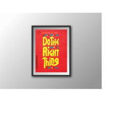 do the right thing movie art print for vintage home decor